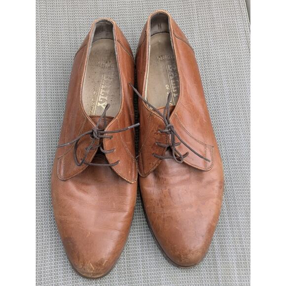 BALLY Men\'s Loafers/Lace Up Dress Shoes Size 10 Brown Light Weight Garfield main image 4